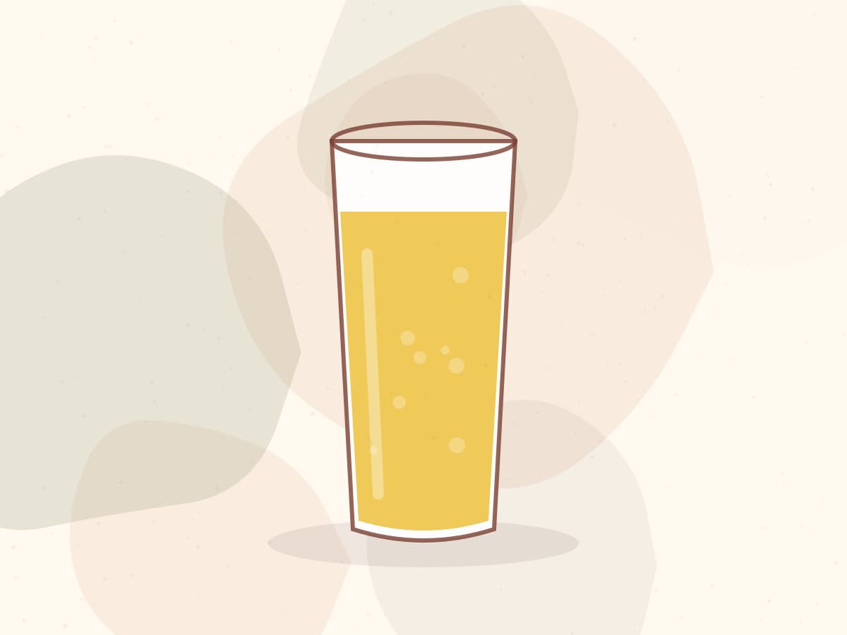 Copo de suco de maracujá